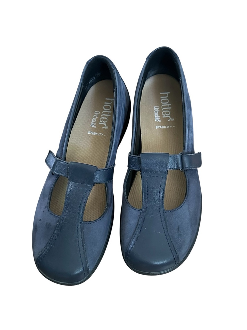 Hotter Ortholite Stability Comfort Shoes Blue Leather
Women's 9.5
